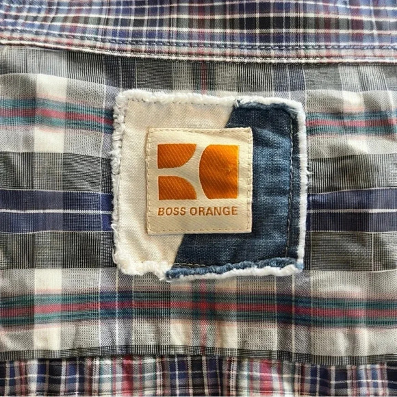 Hugo‎ Boss Orange Cliff Button-Up Shirt - Men’s Size XL - Picture 5 of 11